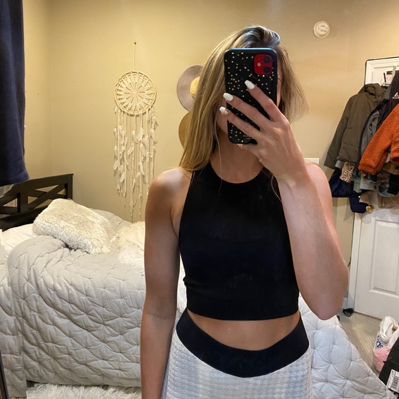 Free People Tops - Free people black crop top